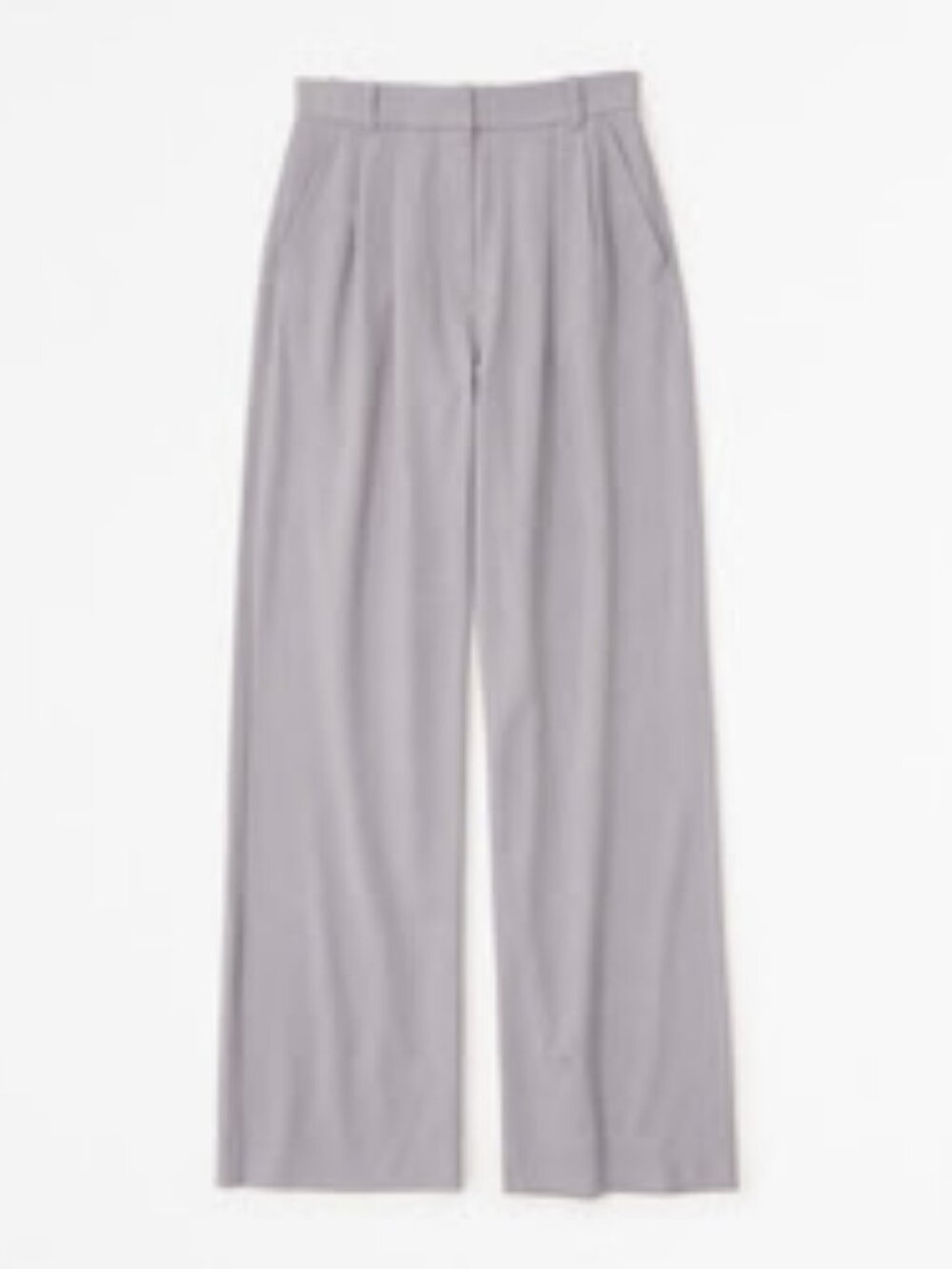 Abercrombie A&F Sloane Tailored Wide Leg Pant Grey 26 / 2R